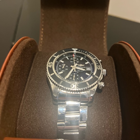 Authentic Breitling Superocean Chrongraph # A13311 Blue - Picture 11 of 12